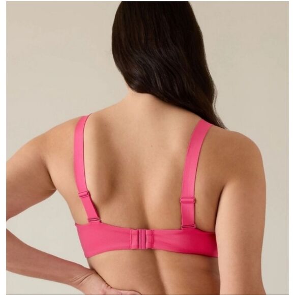 Athleta Square Neck  Swimwear Bikini Top Pink NWOT - Picture 2 of 11